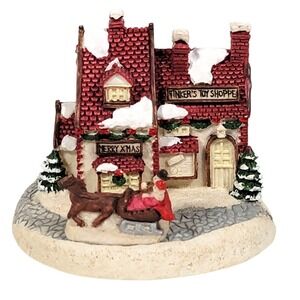 VTG 90s Crystal Falls Village Tinkers Toy Shoppe 84236 Christmas 1992‎ Figurine